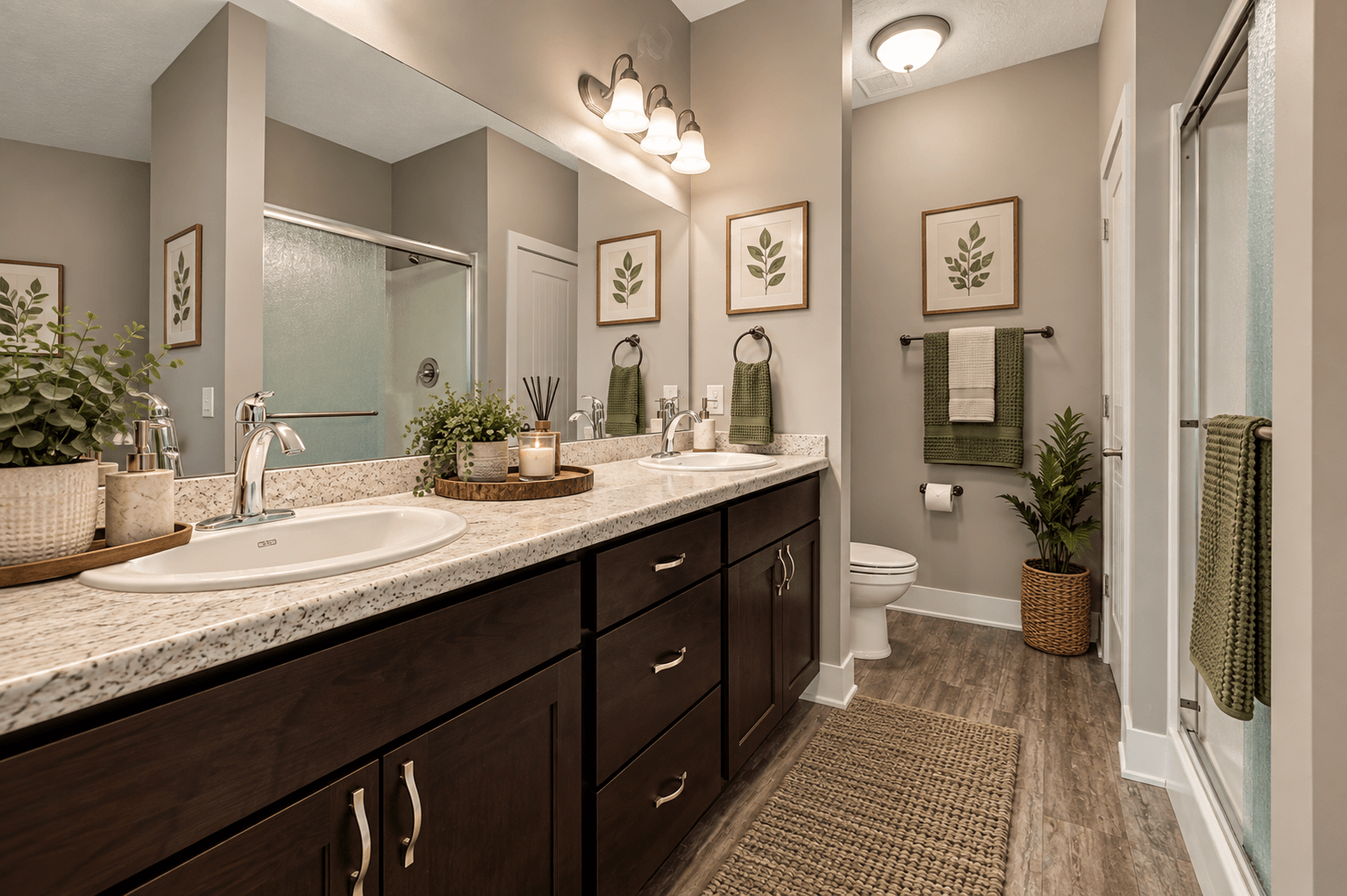 Vanity with Double sinks